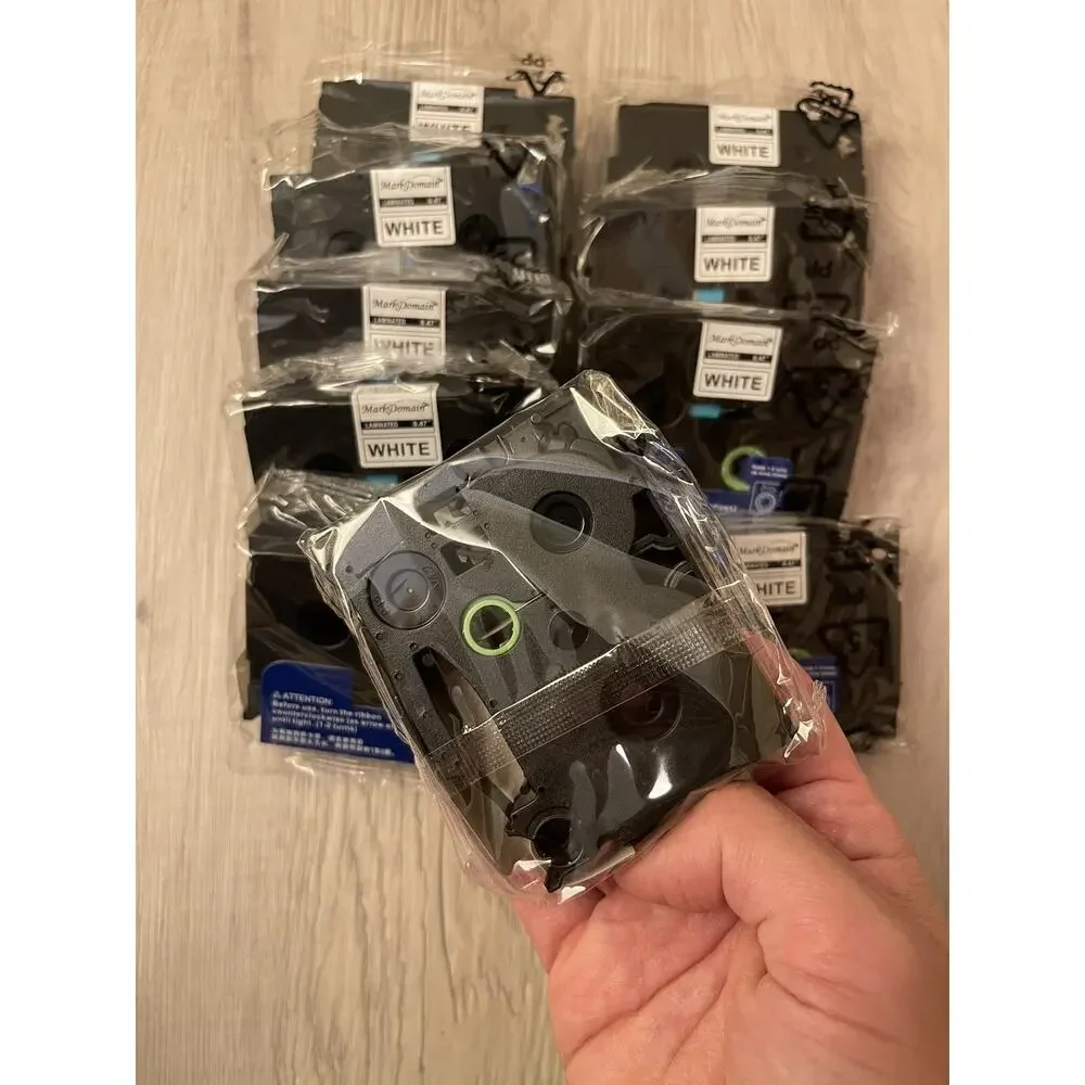 Sealed！MarkDomain Label Maker Tape Replacement for Brother TZe-231 Tape 12mm
